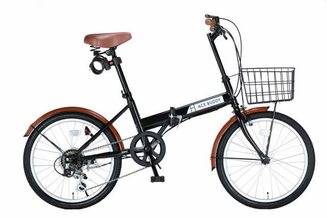 折りたたみ自転車 6段変速 20インチ カゴ・カギ・ライト付き ACE BUDDY AIT206-5【組立必要品】の通販はau PAY マーケット -  BPストア au PAY マーケット店 | au PAY マーケット－通販サイト